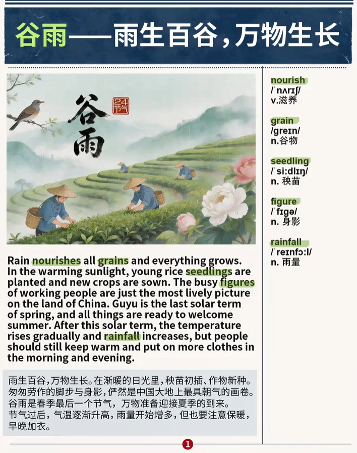 China's Solar Term — Grain Rain